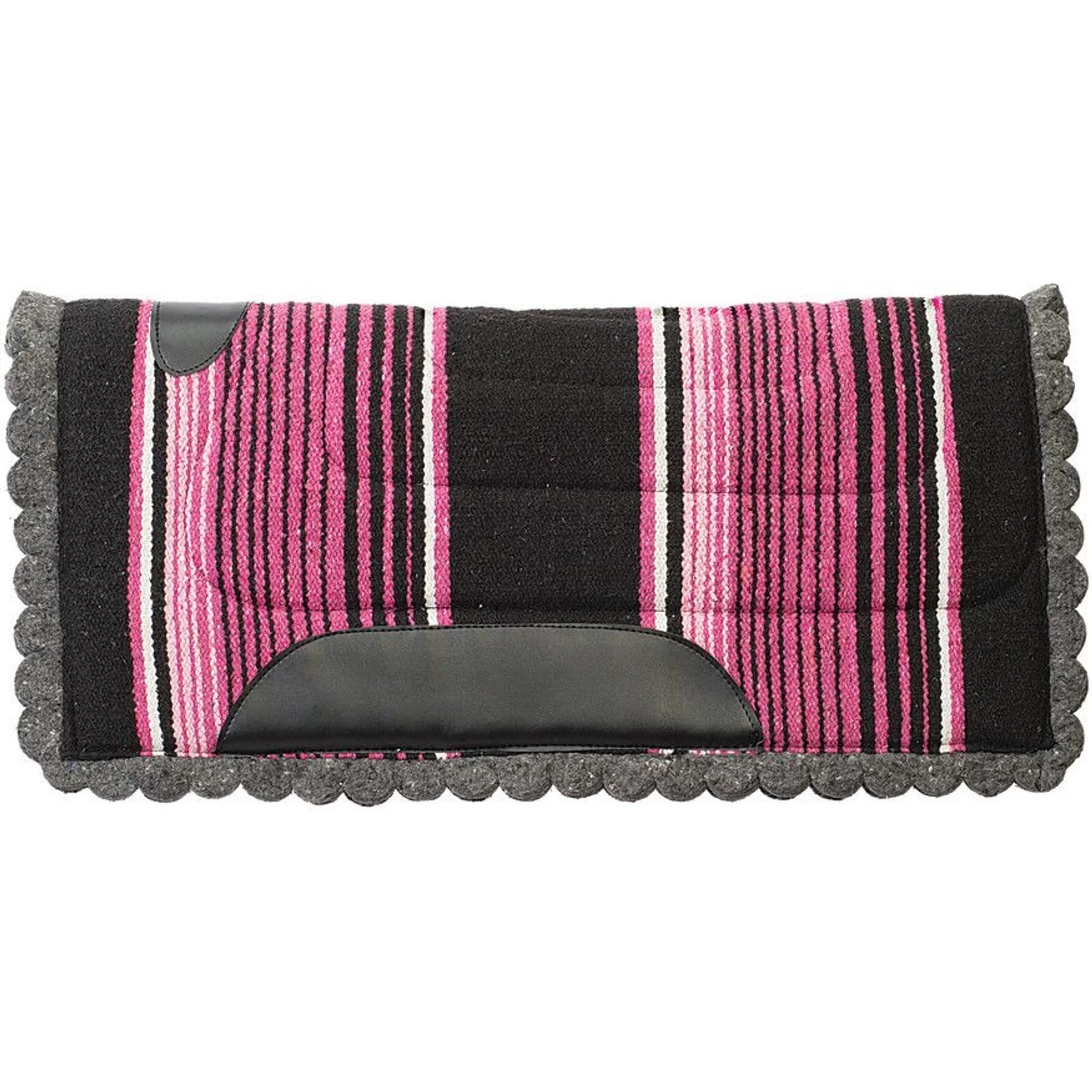 Weaver Leather Economy Scalloped Felt Lined Navajo Horse Saddle Pad 1 Weaver Leather Economy Scalloped Felt Lined Navajo Horse Saddle Pad
