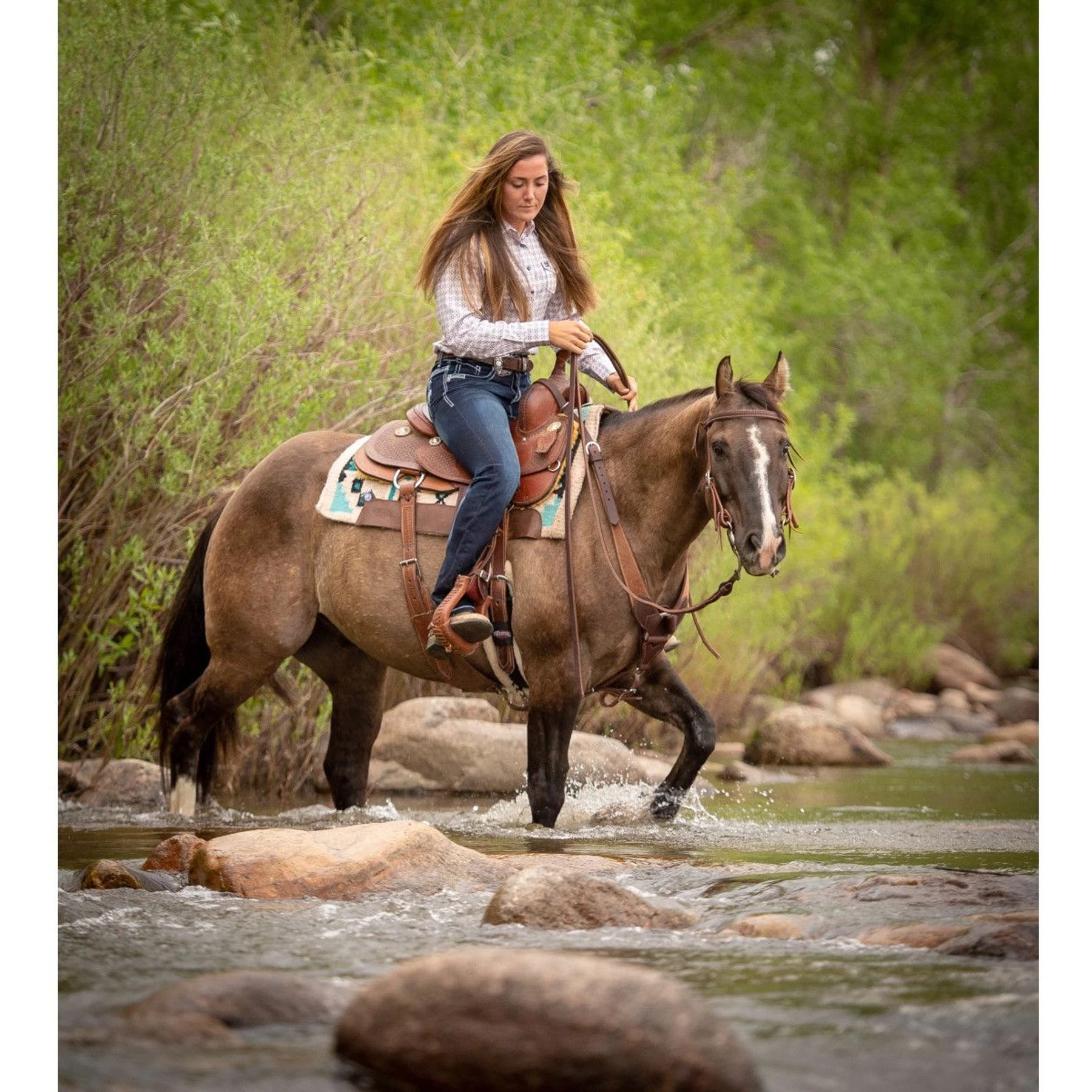 Weaver Leather Working Tack Extra Heavy Harness Leather Quick Change Horse Reins 3 Weaver Leather Working Tack Extra Heavy Harness Leather Quick Change Horse Reins - Image 3