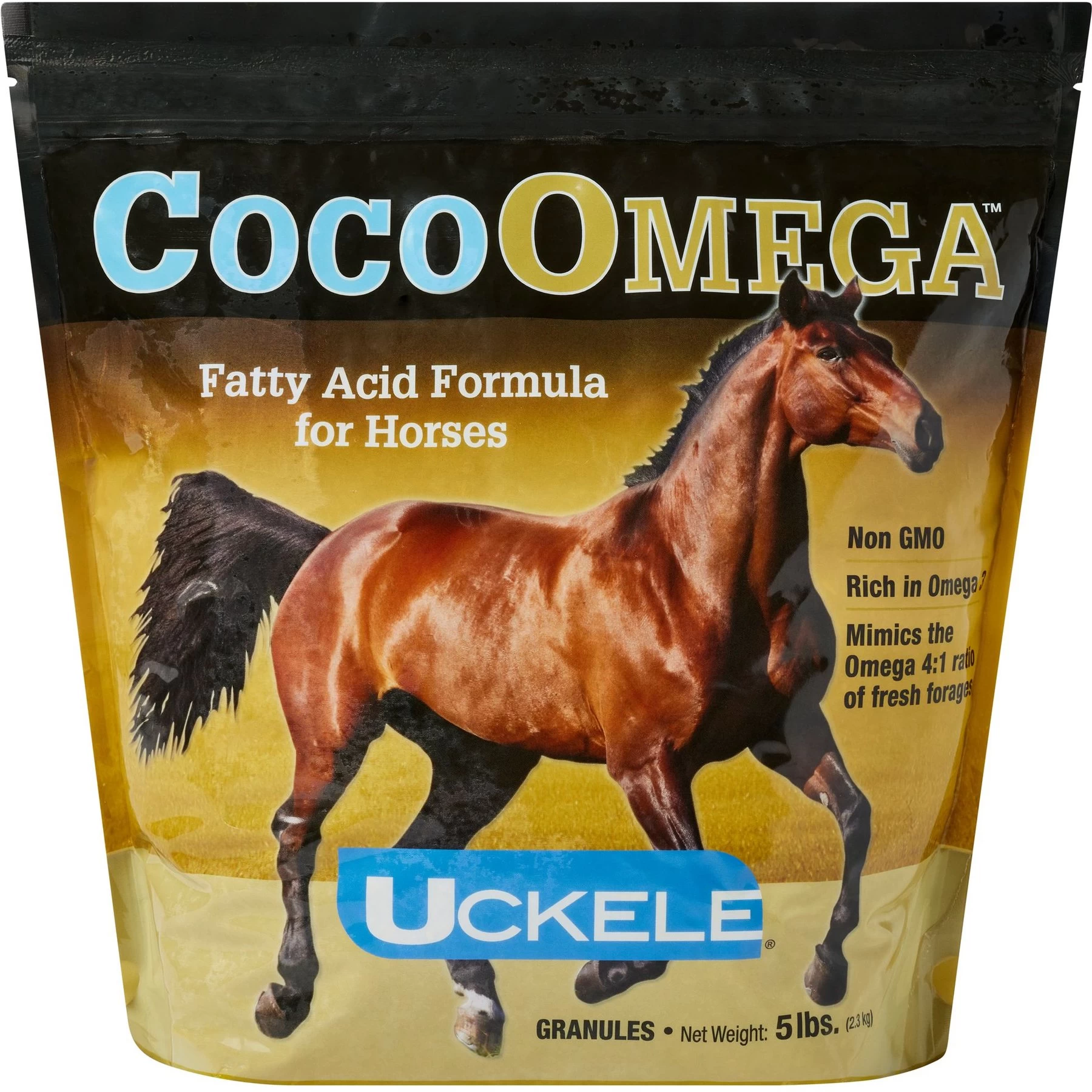 Uckele CocoOmega Fatty Acid Formula Powder Horse Supplement, 5-lb Bag 1 Uckele CocoOmega Fatty Acid Formula Powder Horse Supplement, 5-lb Bag