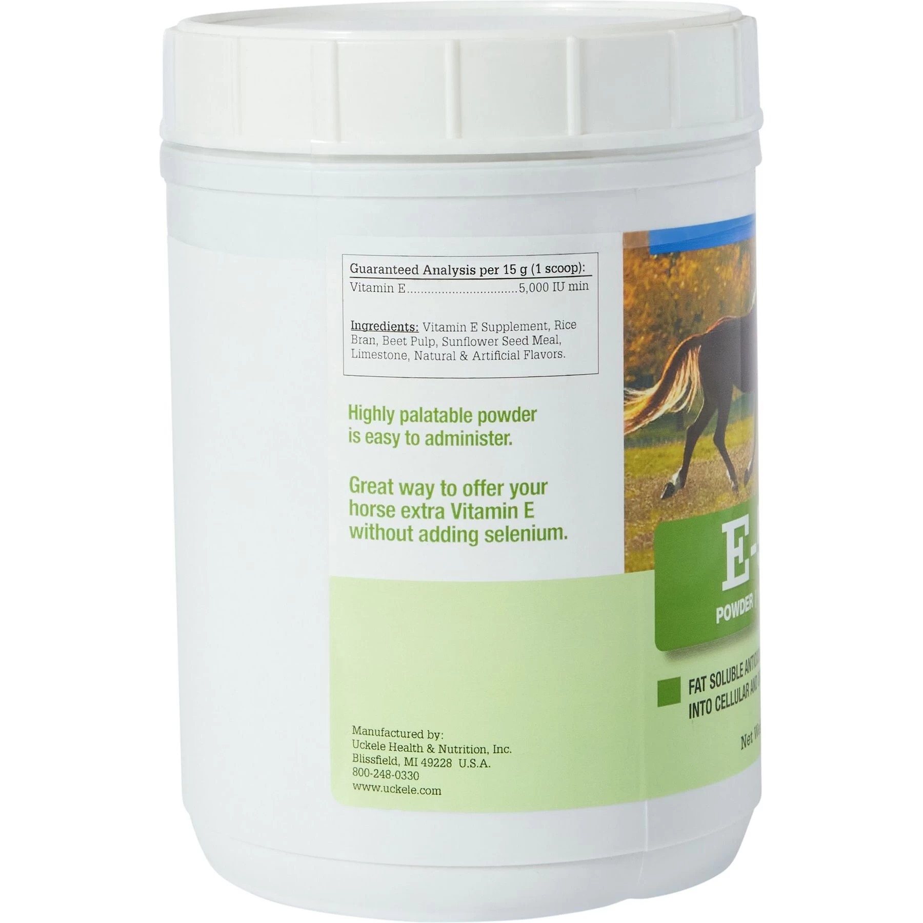 Uckele E-5000 Powder Horse Supplement, 2-lb Jar 2 Uckele E-5000 Powder Horse Supplement, 2-lb Jar - Image 2