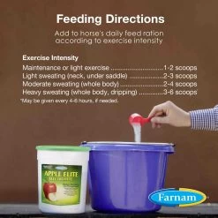 Farnam Apple Elite Electrolyte Granules Apple Flavor Horse Supplement, 20-lb Tub -Horse Supplies Shop 235239 PT3. AC SS1800 V1692210055