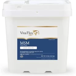 Vita Flex Pro MSM Ultra Pure Joint Support Powder Dog, Cat & Horse Supplement, 10-lb Bucket