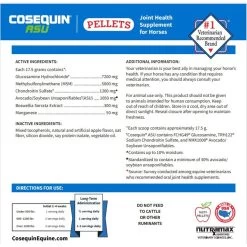 Nutramax Cosequin Pellets With Glucosamine & Chondroitin ASU Joint Health Supplement For Horses, 1420 Grams -Horse Supplies Shop 237857 PT4. AC SS1800 V1672947023