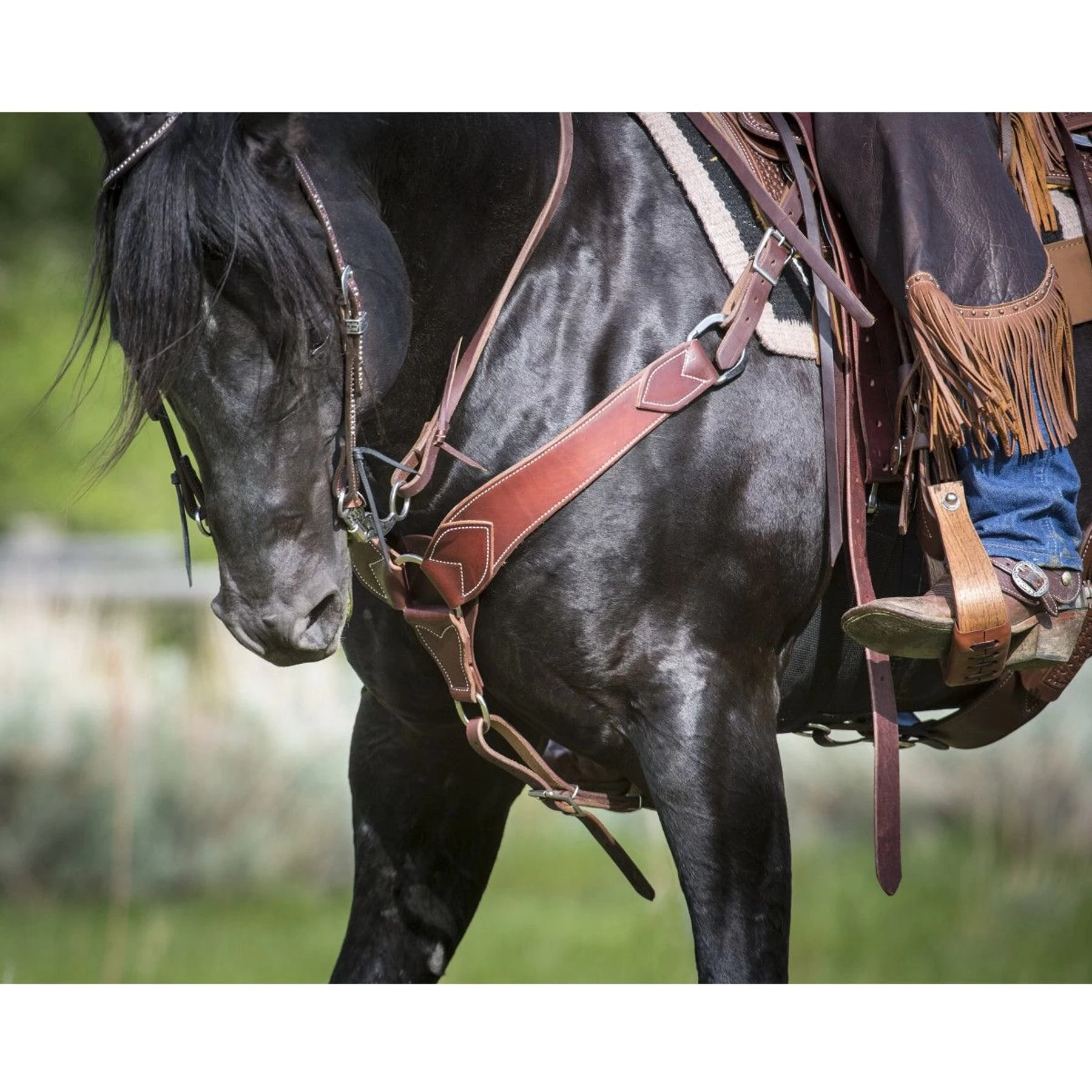 Weaver Leather Working Tack Roper Horse Breast Collar 6 Weaver Leather Working Tack Roper Horse Breast Collar - Image 6