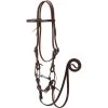 Weaver Leather Working Tack Horse Bridle & Ring Snaffle Mouth Bit