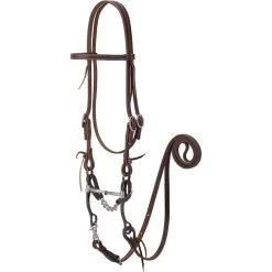 Weaver Leather Working Tack Horse Bridle & Snaffle Mouth Bit