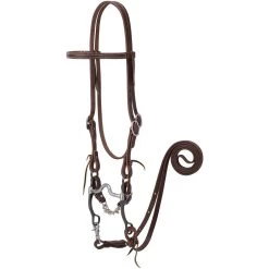 Weaver Leather Working Tack Horse Bridle & Medium Port Mouth Bit