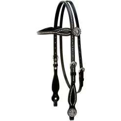 Weaver Leather Back In Black Horse Headstall