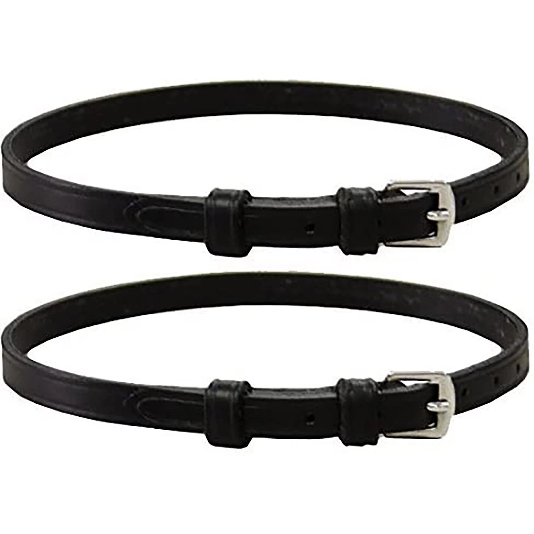 Derby Originals Premium English Leather Spur Straps With Keepers, Black 1 Derby Originals Premium English Leather Spur Straps With Keepers, Black