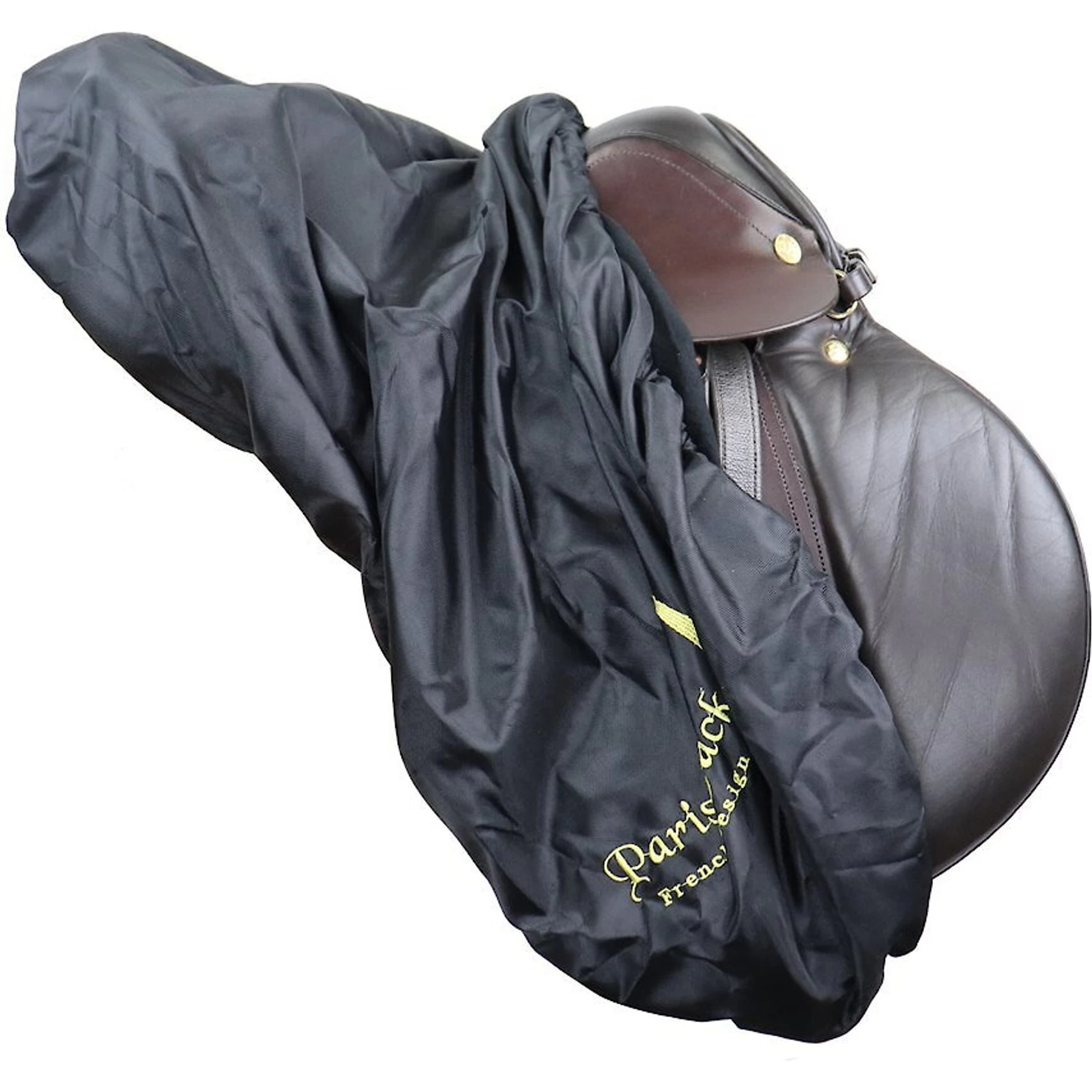 Paris Tack Premium Embroidered Nylon All Purpose English Saddle Cover With Fleece Lining 2 Paris Tack Premium Embroidered Nylon All Purpose English Saddle Cover With Fleece Lining - Image 2