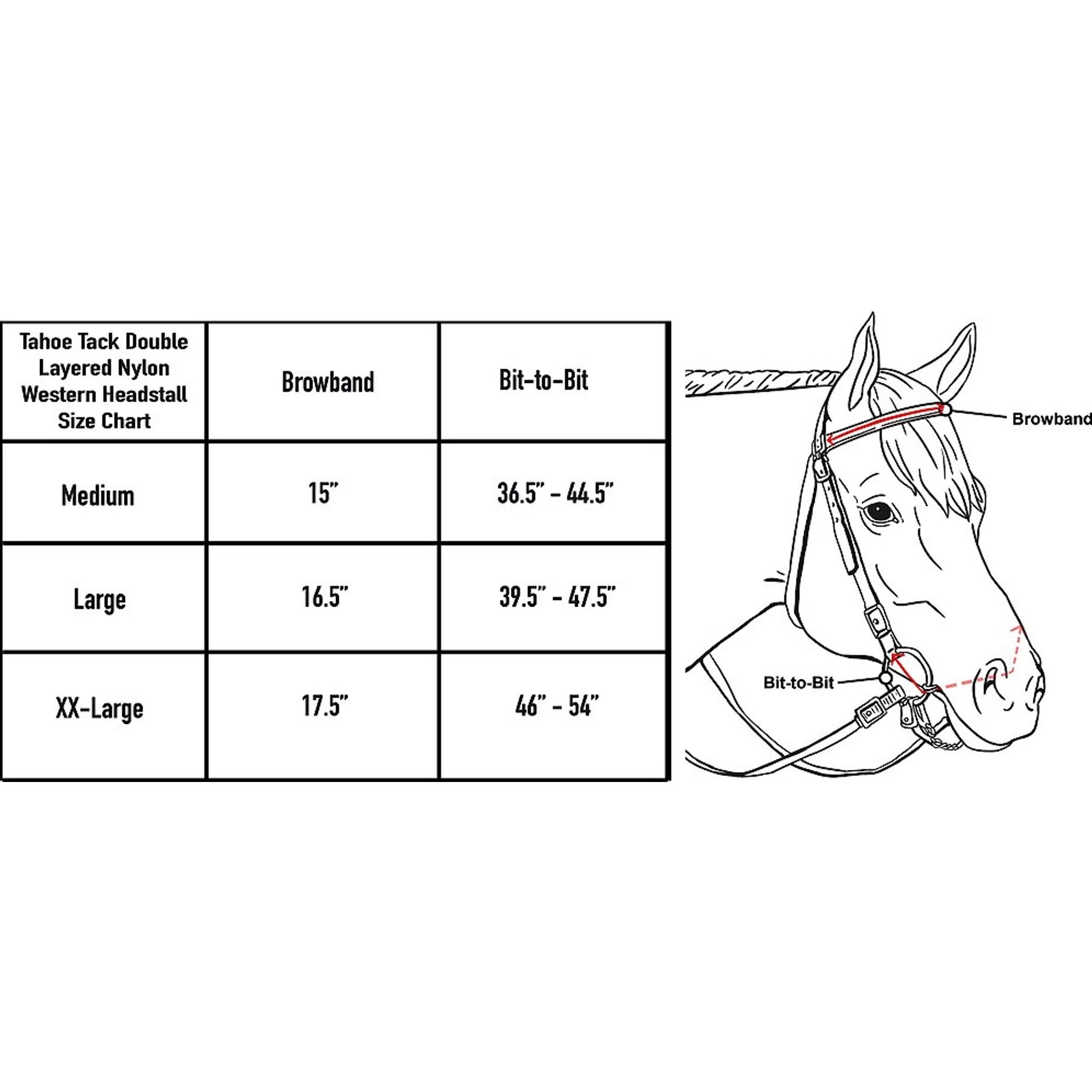 Tahoe Tack Plain Double Layer Nylon Horse Headstall & Reins 4 Tahoe Tack Plain Double Layer Nylon Horse Headstall & Reins - Image 4