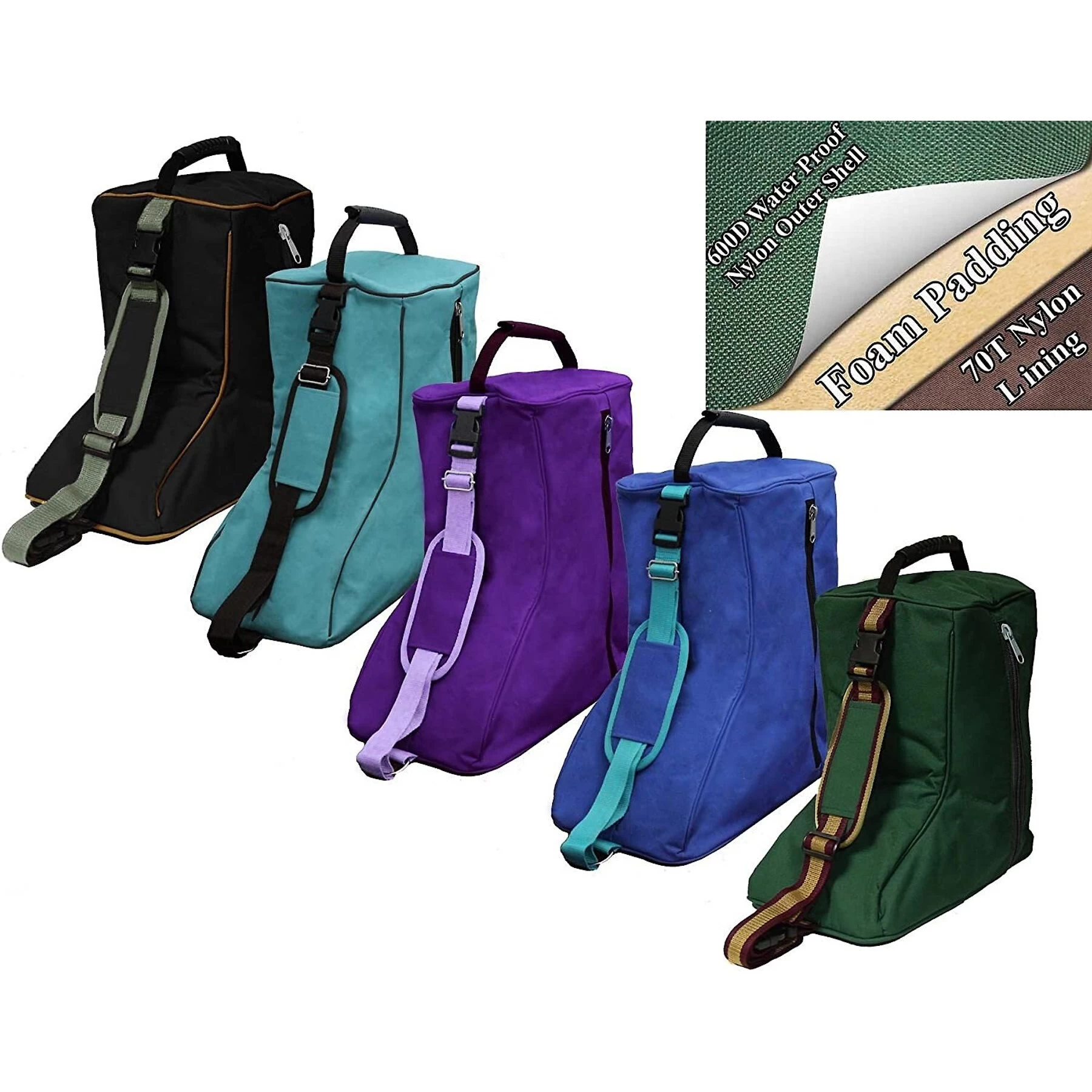 Tahoe Tack Triple Layer Padded Western Horse Boot Carry Bag 3 Tahoe Tack Triple Layer Padded Western Horse Boot Carry Bag - Image 3