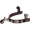 Weaver Leather Engraved German Silver Trim Men's Chap Guard Spurs
