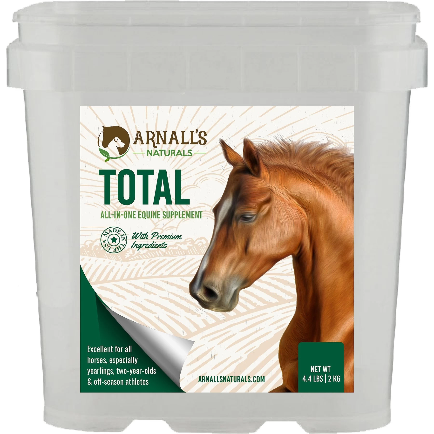 Arnall's Naturals Total Hip & Joint Support Powder Horse Supplement 1 Arnall's Naturals Total Hip & Joint Support Powder Horse Supplement