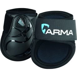 Shires Equestrian Products ARMA Carbon Fetlock Horse Boots, Black