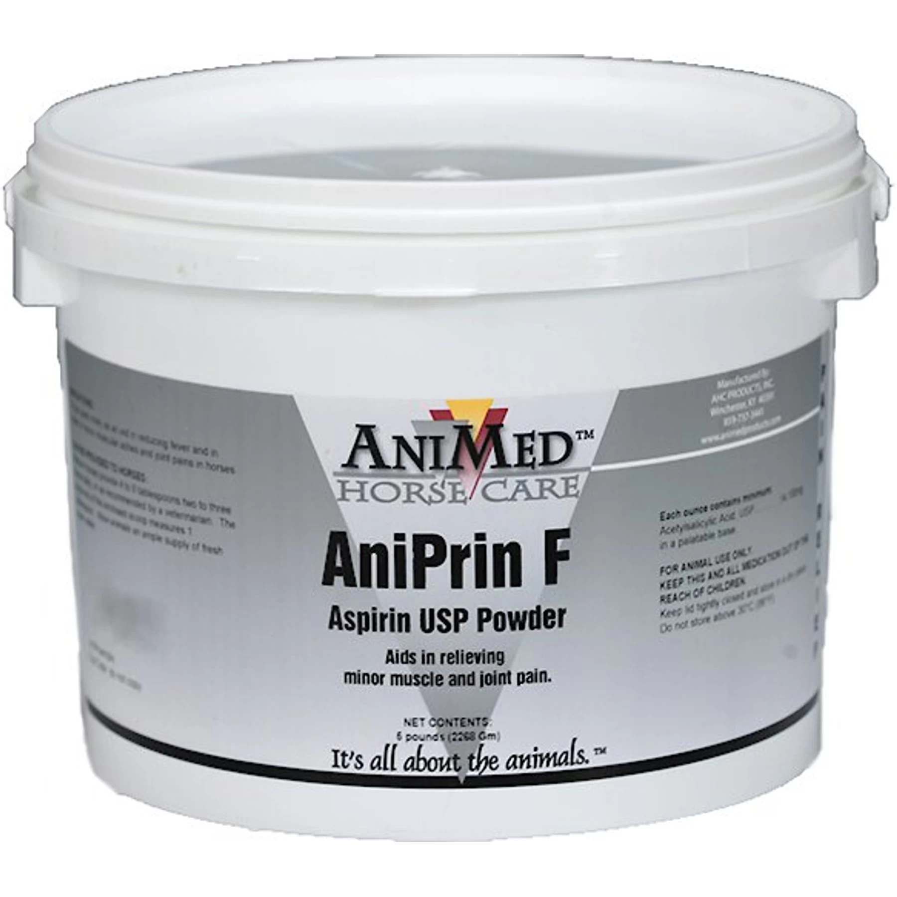 AniMed Aniprin F Asprin USP Powder Horse Supplement, 5-lb Tub 1 AniMed Aniprin F Asprin USP Powder Horse Supplement, 5-lb Tub