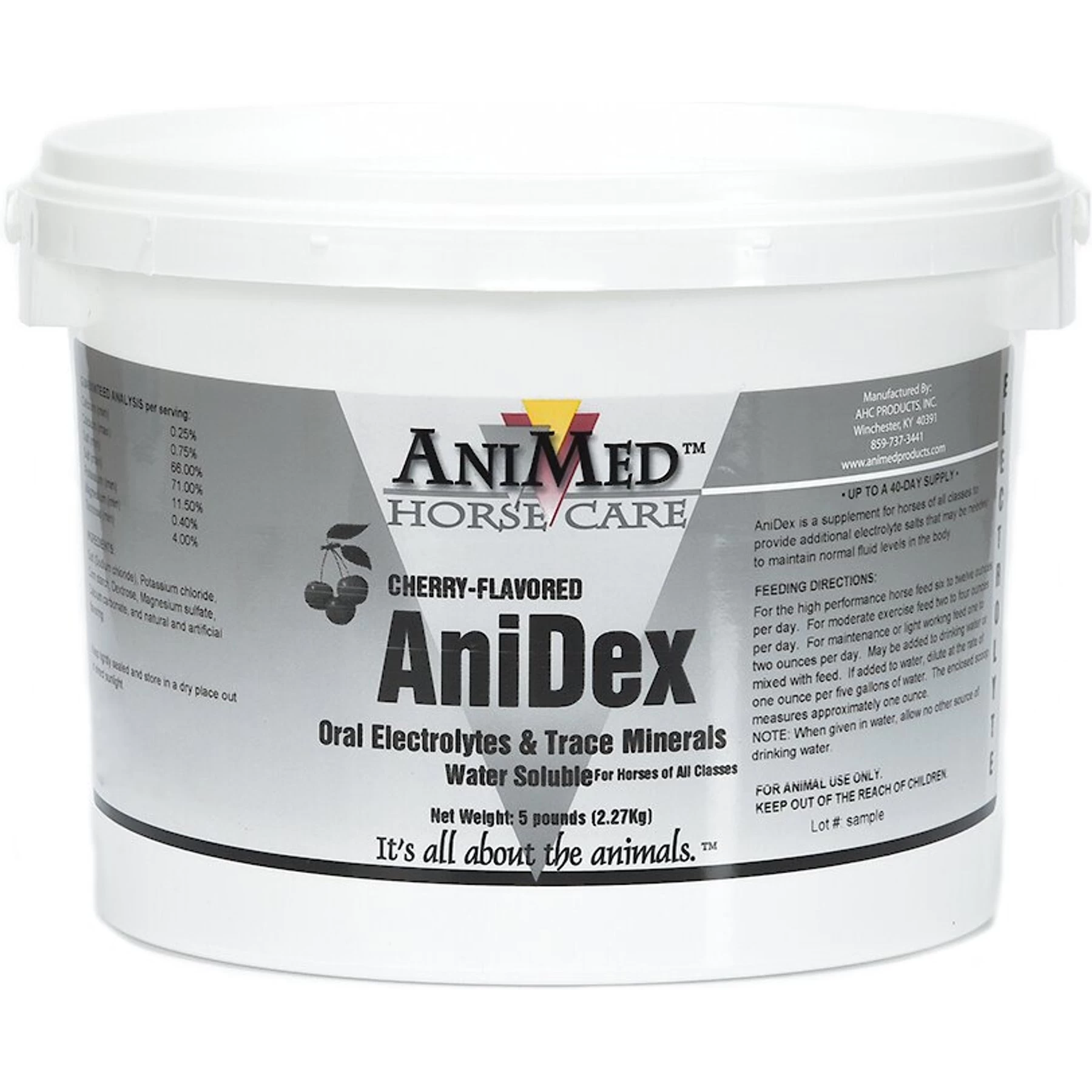 AniMed Anidex Cherry-Flavored Horse Supplement, 5-lb Tub 1 AniMed Anidex Cherry-Flavored Horse Supplement, 5-lb Tub
