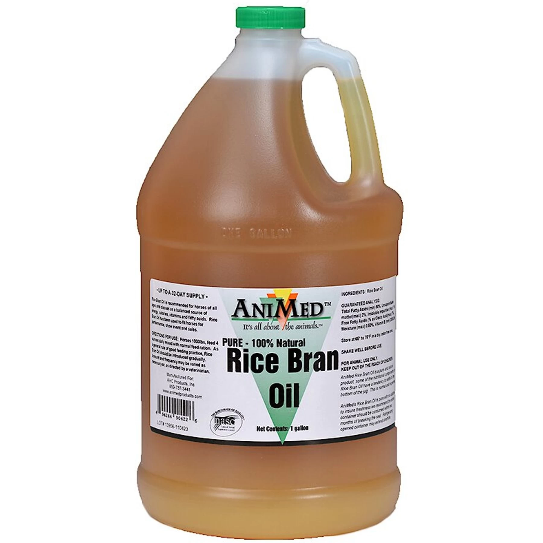AniMed Rice Bran Oil Horse Supplement, 1-gal Bottle 1 AniMed Rice Bran Oil Horse Supplement, 1-gal Bottle