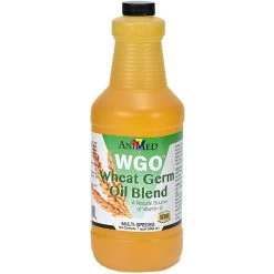 AniMed WGO Wheat Germ Oil Blend Horse Supplement, 1-qt Bottle