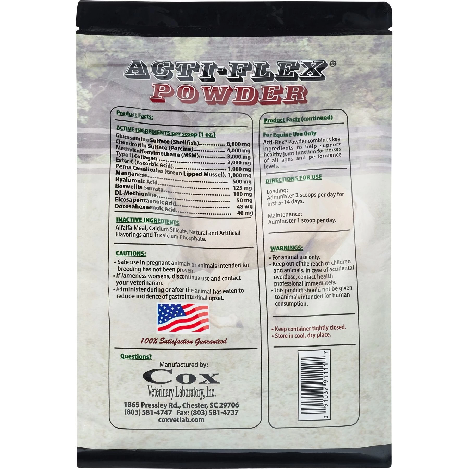 Cox Vet Lab Acti-Flex Powder Horse Supplement 2 Cox Vet Lab Acti-Flex Powder Horse Supplement - Image 2