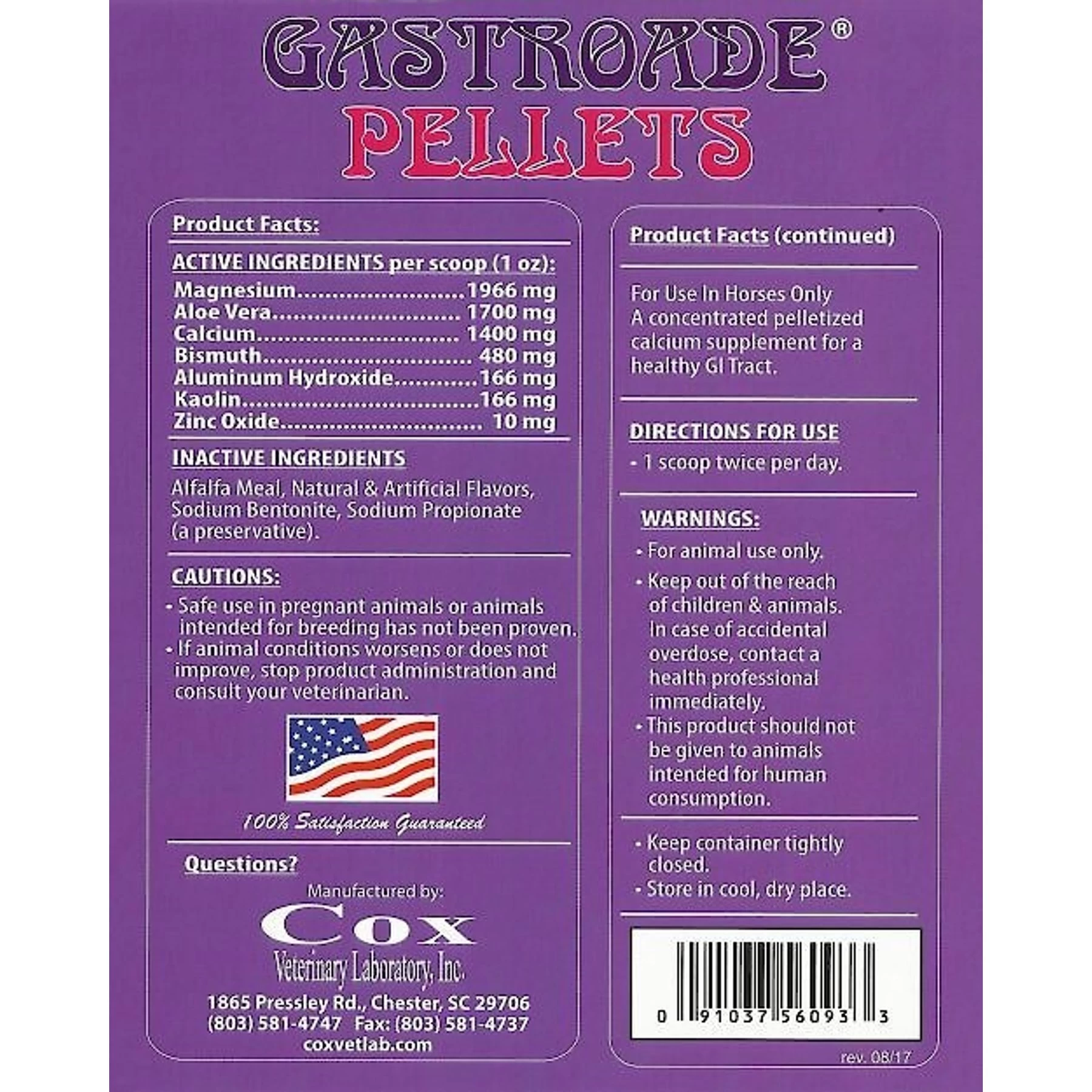 Cox Vet Lab Gastroade Pellets Horse Supplement 2 Cox Vet Lab Gastroade Pellets Horse Supplement - Image 2