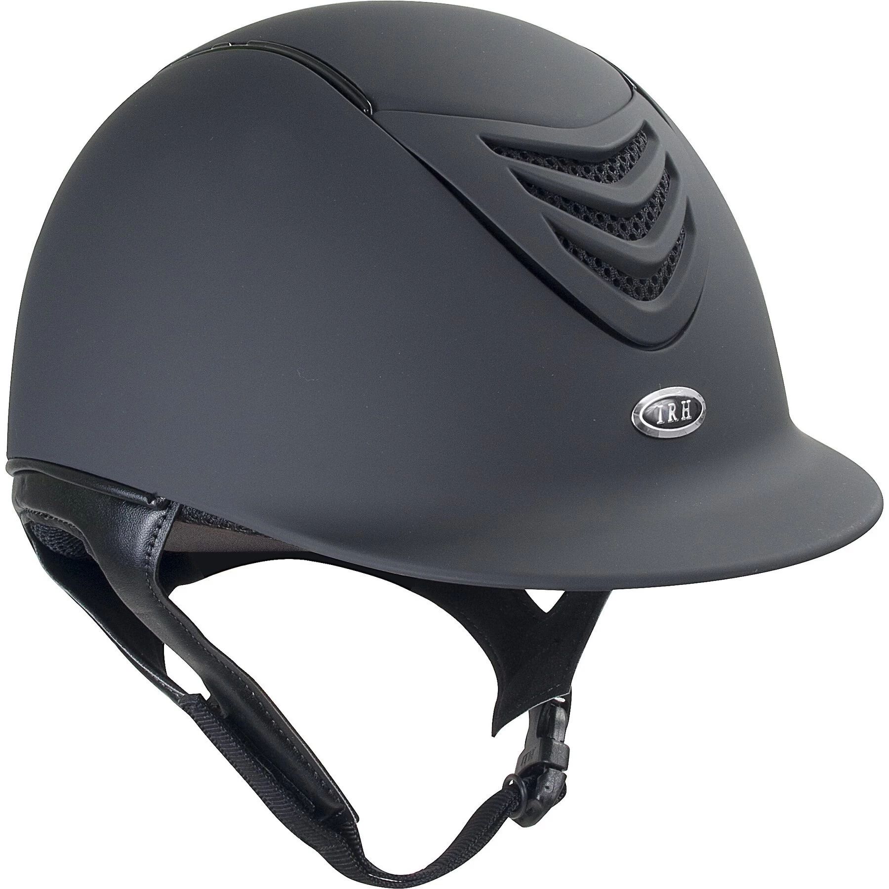 IRH IR4G Matte Black Finish & Matte Black Vent Riding Helmet
