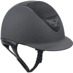 IRH XLT Matte Black Finish & Gloss Black Frame Riding Helmet