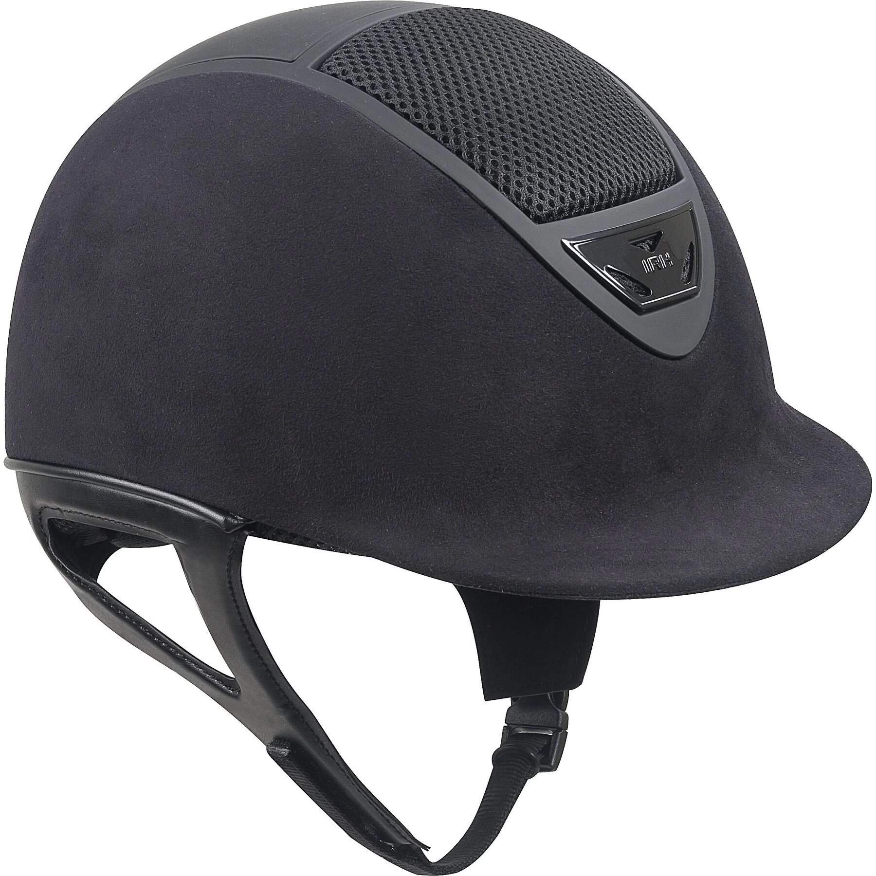 IRH XLT Black Amara Suede & Matte Black Frame Riding Helmet 1 IRH XLT Black Amara Suede & Matte Black Frame Riding Helmet