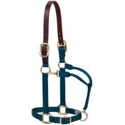 Weaver Leather Breakaway Original Adjustable Latigo Leather Chin & Throat Snap Horse Halter