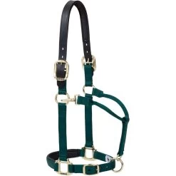 Weaver Leather Breakaway Original Adjustable Buffalo Leather Chin & Throat Snap Horse Halter