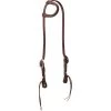 Weaver Leather ProTack Oiled Pineapple Knot Sliding Ear Horse Headstall