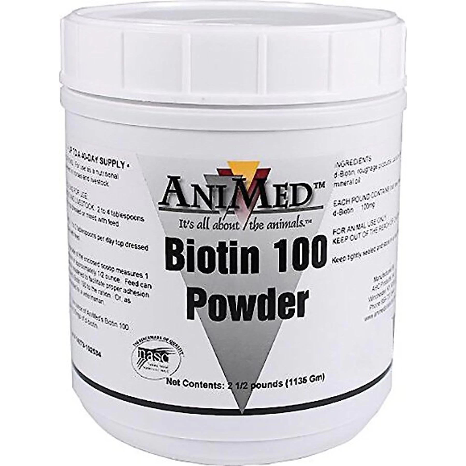AniMed Biotin 100 Hoof Health Powder Farm Animal & Horse Supplement 1 AniMed Biotin 100 Hoof Health Powder Farm Animal & Horse Supplement