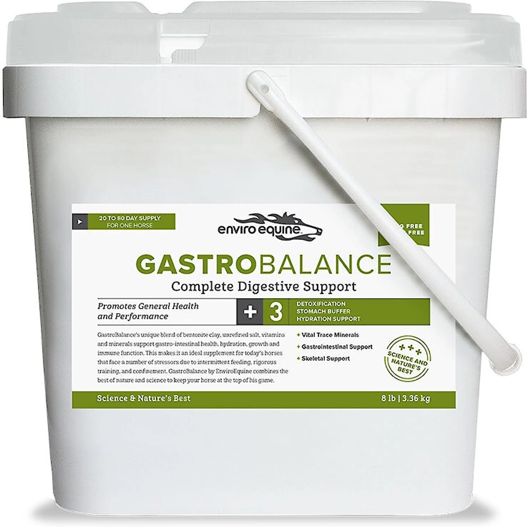 Enviro Equine GastroBalance Complete Digestive Support Horse Supplement, 8-lb Bucket 1 Enviro Equine GastroBalance Complete Digestive Support Horse Supplement, 8-lb Bucket
