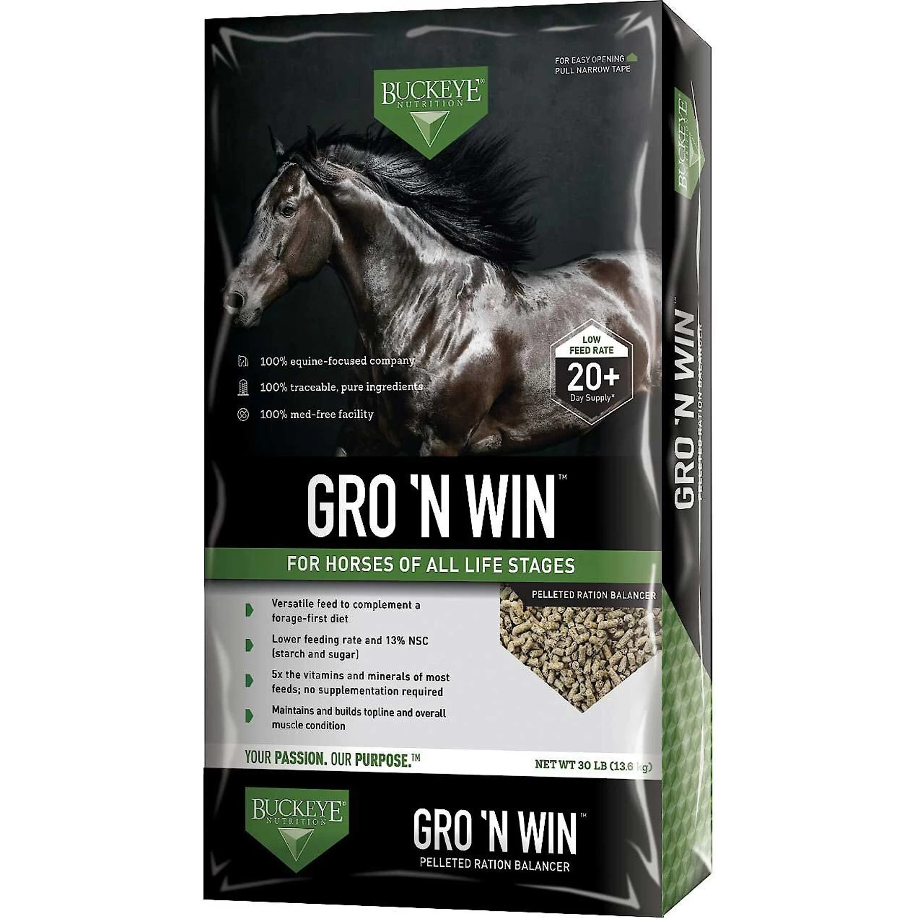 Buckeye Nutrition Gro 'N Win Pelleted Horse Feed & Buckeye Nutrition Senior Balancer Joint Support Senior Horse Feed 2 Buckeye Nutrition Gro 'N Win Pelleted Horse Feed & Buckeye Nutrition Senior Balancer Joint Support Senior Horse Feed - Image 2