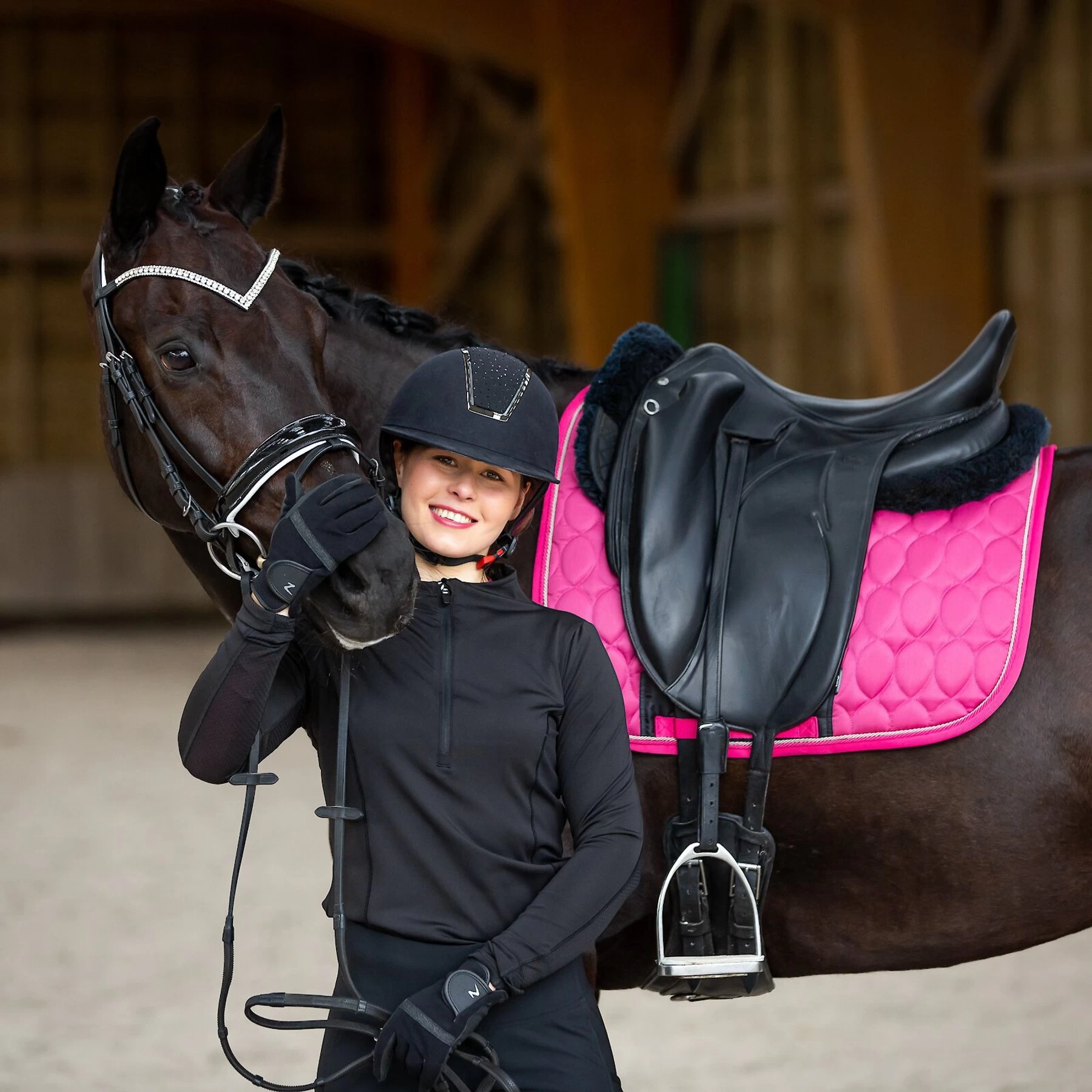 Horze Equestrian Grayson Classic Dressage Ergonomic Horse Bridle 3 Horze Equestrian Grayson Classic Dressage Ergonomic Horse Bridle - Image 3