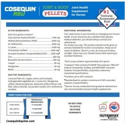 Nutramax Cosequin Pellets Joint & Hoof Joint Health Supplement For Horses, 1200-grams 5 Nutramax Cosequin Pellets Joint & Hoof Joint Health Supplement For Horses, 1200-grams -Horse Supplies Shop 305377 PT4. AC SS1800 V1672948034