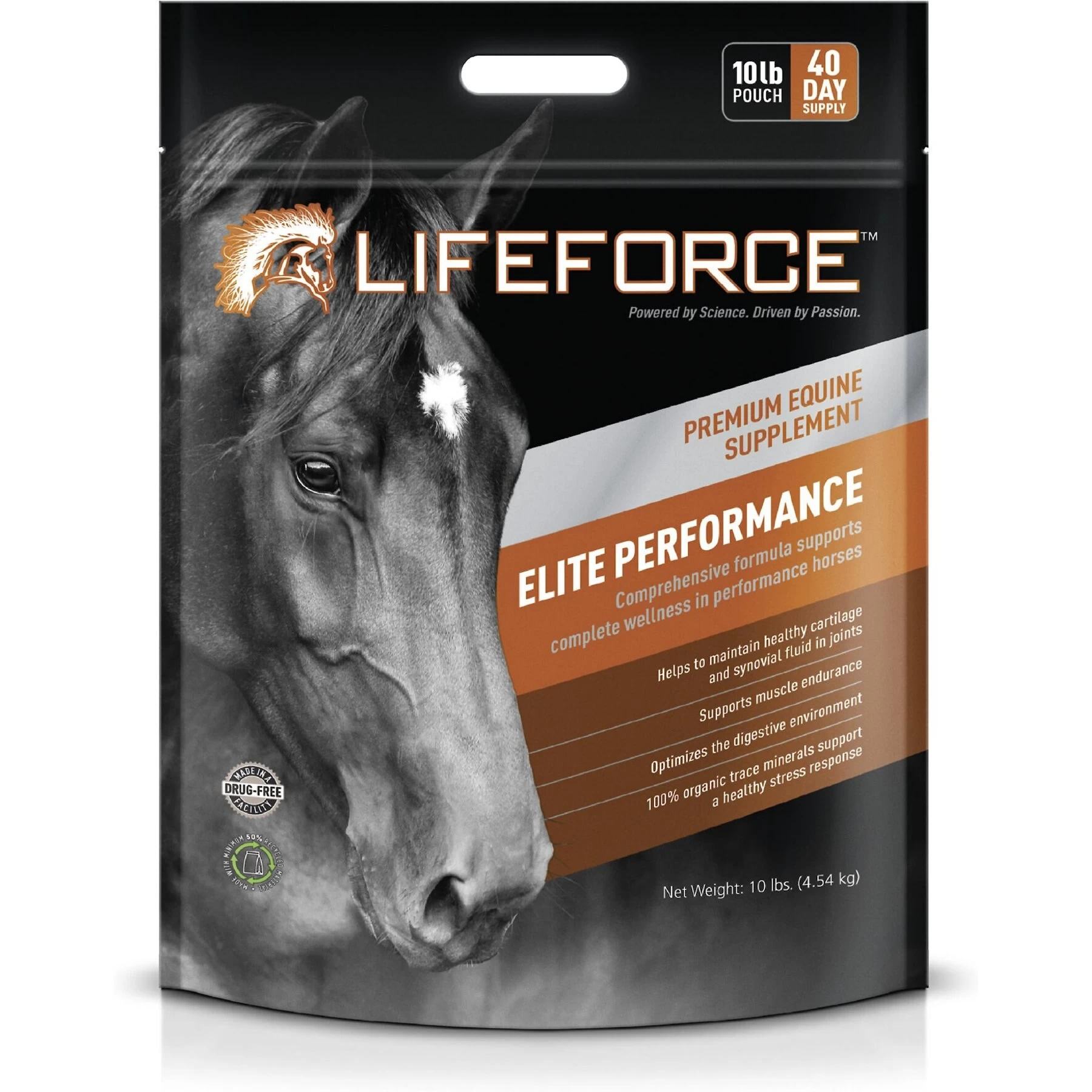 Lifeforce Elite Performance Horse Supplement, 10-lb Pouch 1 Lifeforce Elite Performance Horse Supplement, 10-lb Pouch