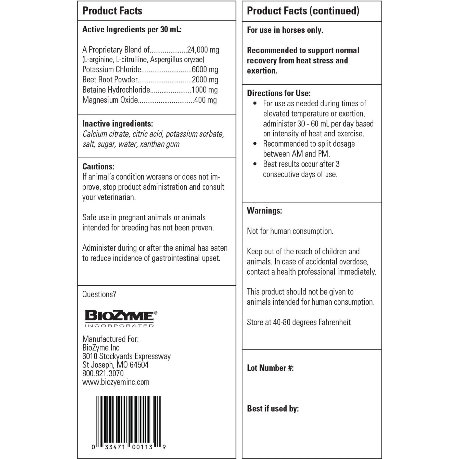 Vitalize Blazin' Liquid Horse Supplement 2 Vitalize Blazin' Liquid Horse Supplement - Image 2