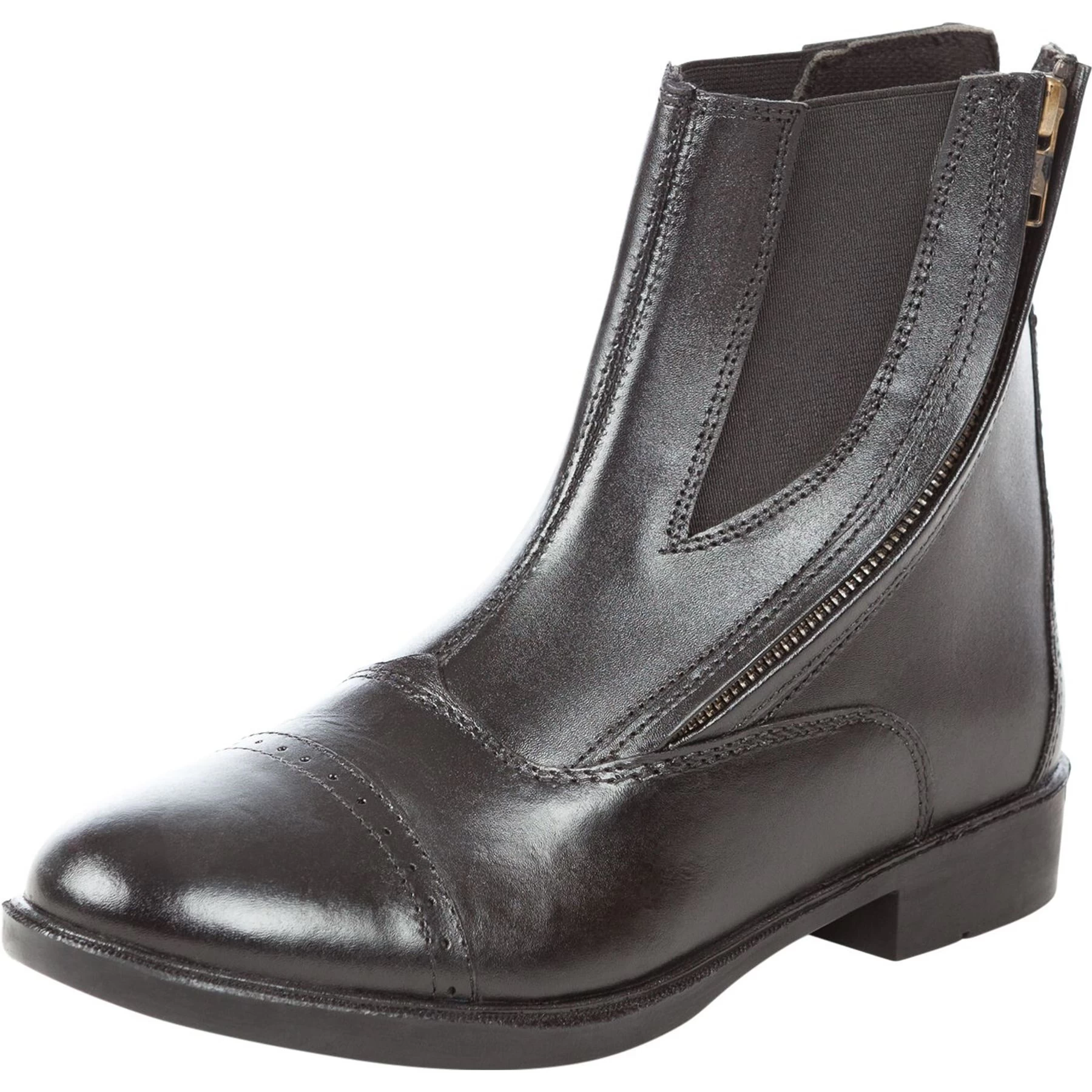 Huntley Equestrian Daisy Clipper Children's Side Zipper Leather Horse Riding Boots 2 Huntley Equestrian Daisy Clipper Children's Side Zipper Leather Horse Riding Boots - Image 2