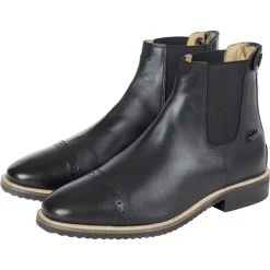 Huntley Equestrian Women's Premium Leather English Paddock Back Zipper Horse Riding Boots