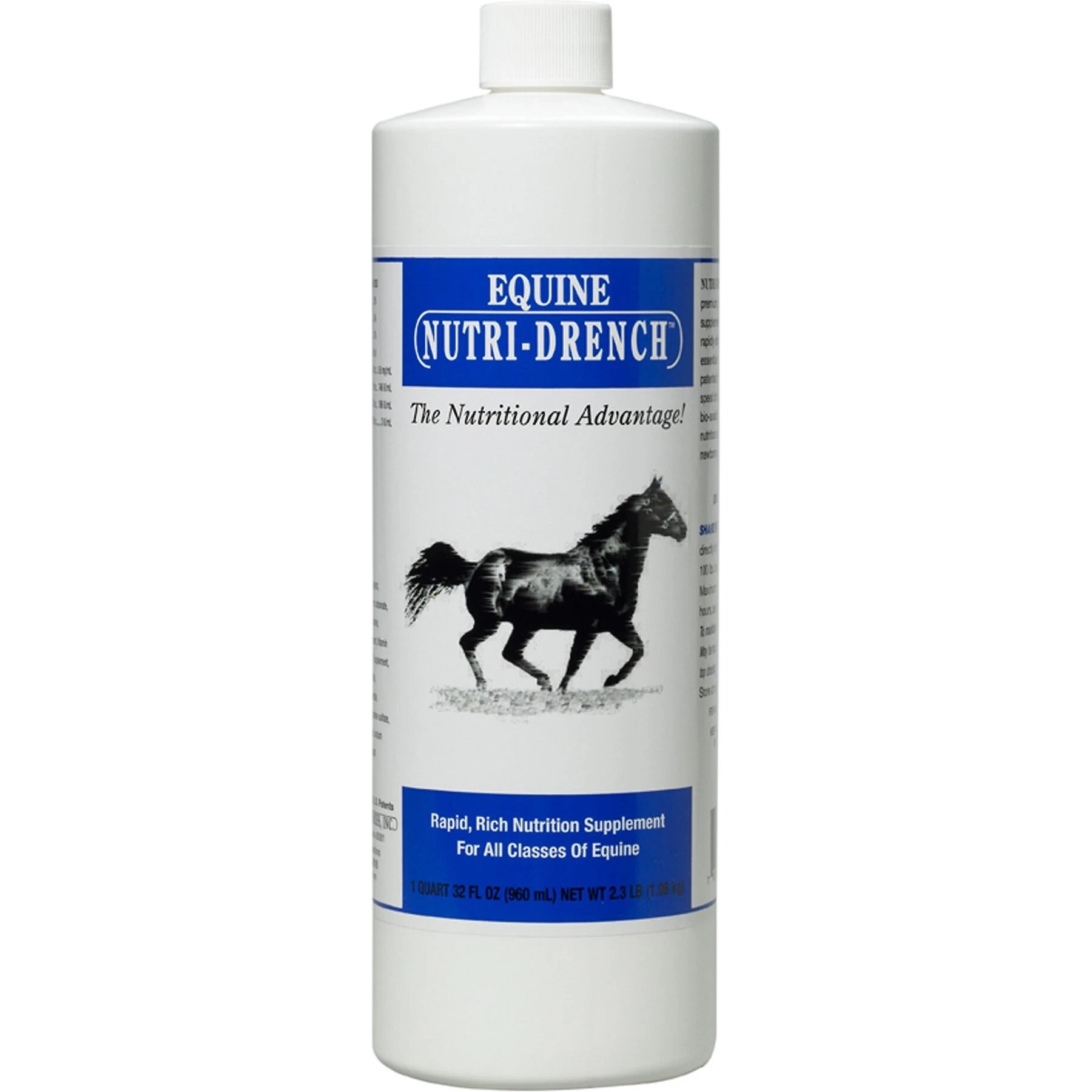 Bovidr Laboratories Nutri-Drench Equine Horse Supplement, 1-qt Bottle 1 Bovidr Laboratories Nutri-Drench Equine Horse Supplement, 1-qt Bottle