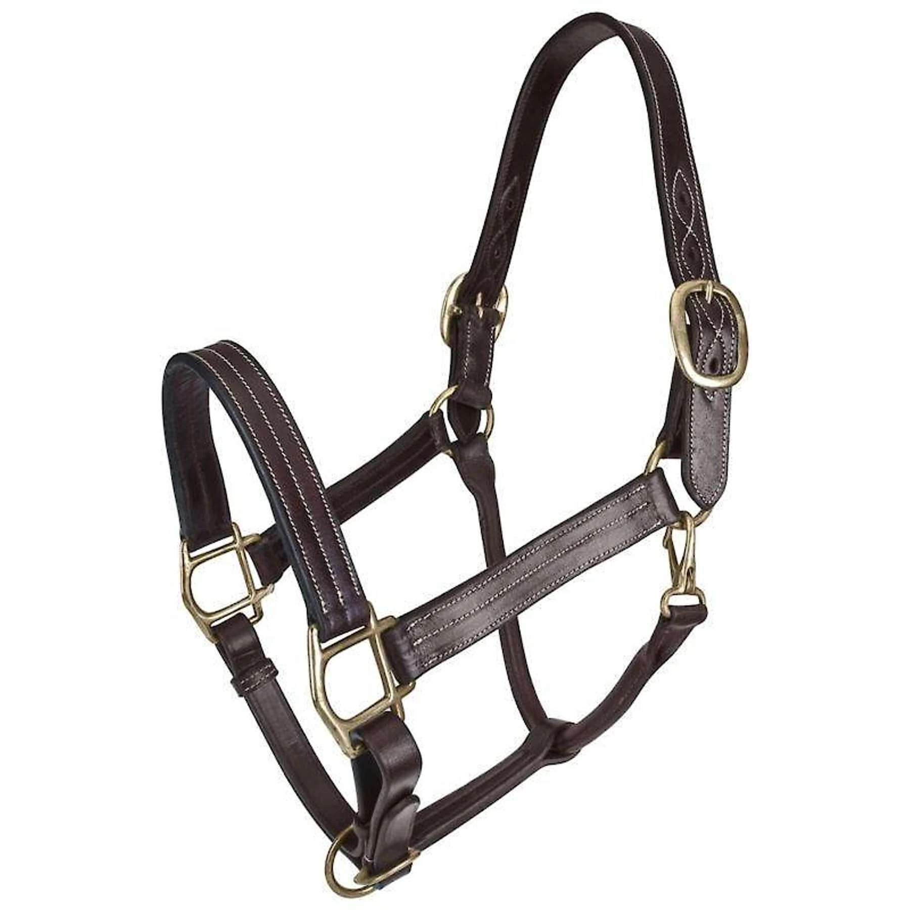 Gatsby Classic Triple Stitched Leather Horse Halter & Snap 1 Gatsby Classic Triple Stitched Leather Horse Halter & Snap