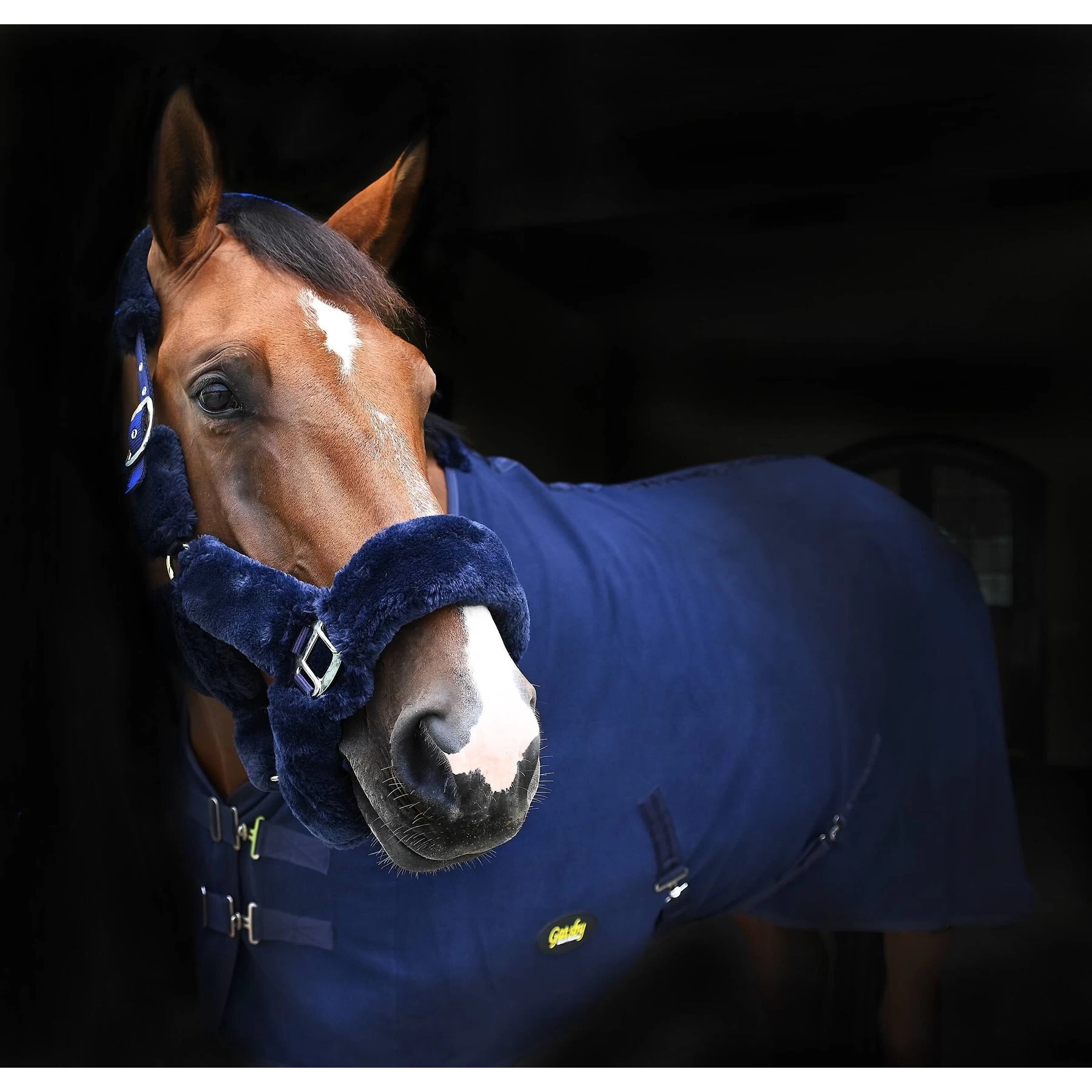 Gatsby Faux Sheepskin Nylon Breakaway Horse Halter 1 Gatsby Faux Sheepskin Nylon Breakaway Horse Halter