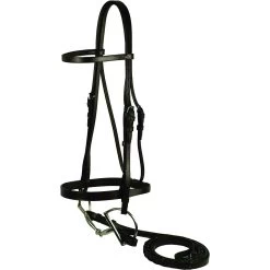 Gatsby Flat Snaffle Horse Bridle