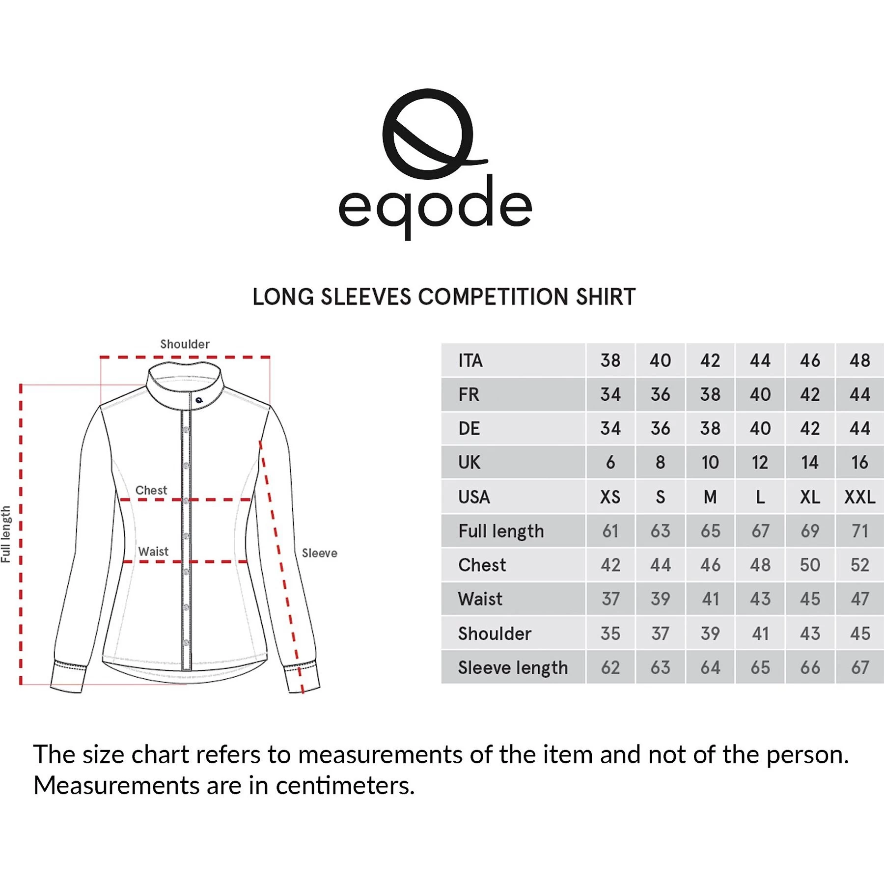 Equiline Eqode Women's Long Sleeve Show Shirt 2 Equiline Eqode Women's Long Sleeve Show Shirt - Image 2