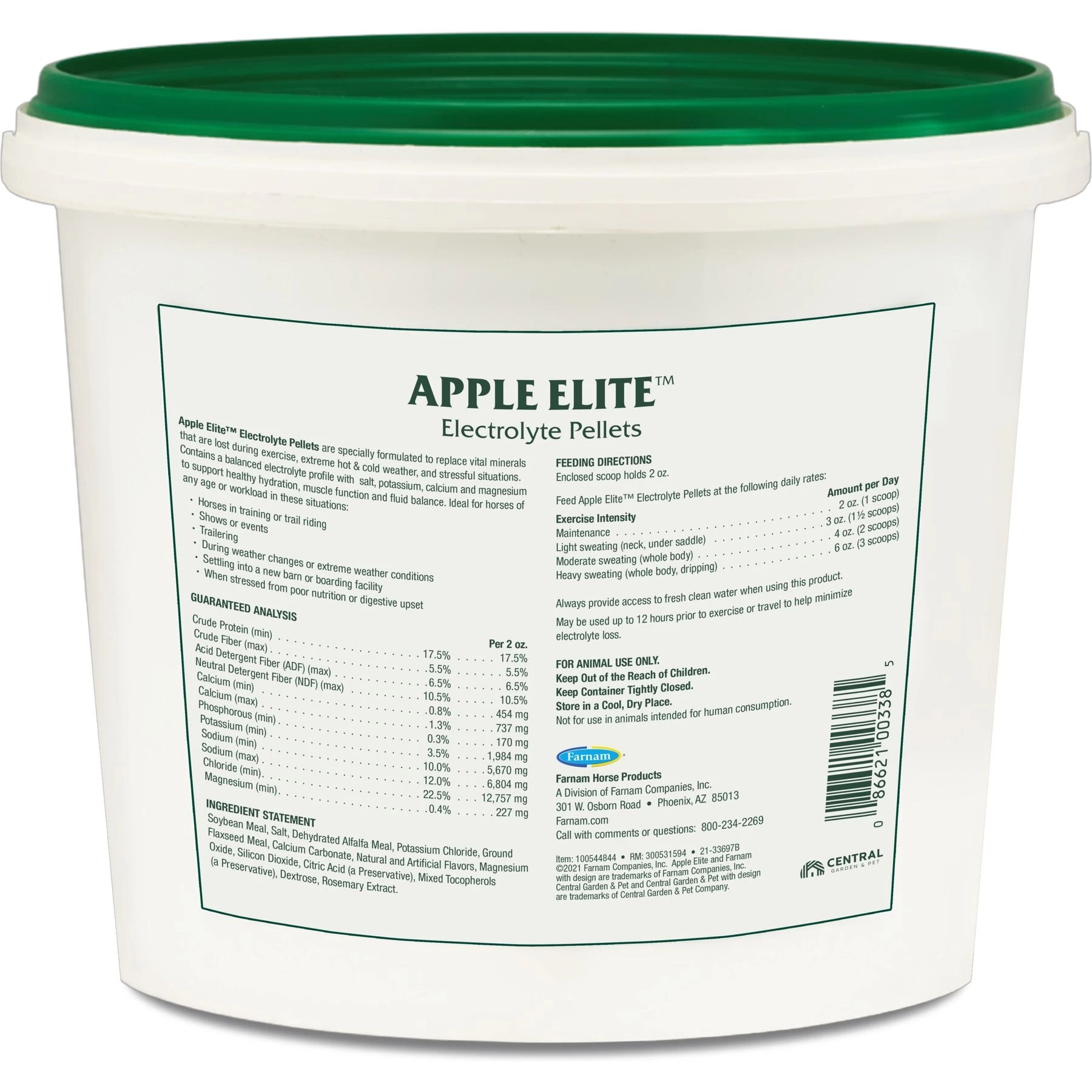 Farnam Apple Elite Electrolyte Pellets Horse Supplement, 7.5-lb Bag 9 Farnam Apple Elite Electrolyte Pellets Horse Supplement, 7.5-lb Bag - Image 9