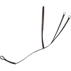 Huntley Equestrian Sedgdwick English Leather Fancy Stitched English Running Martingale, Brown, Full