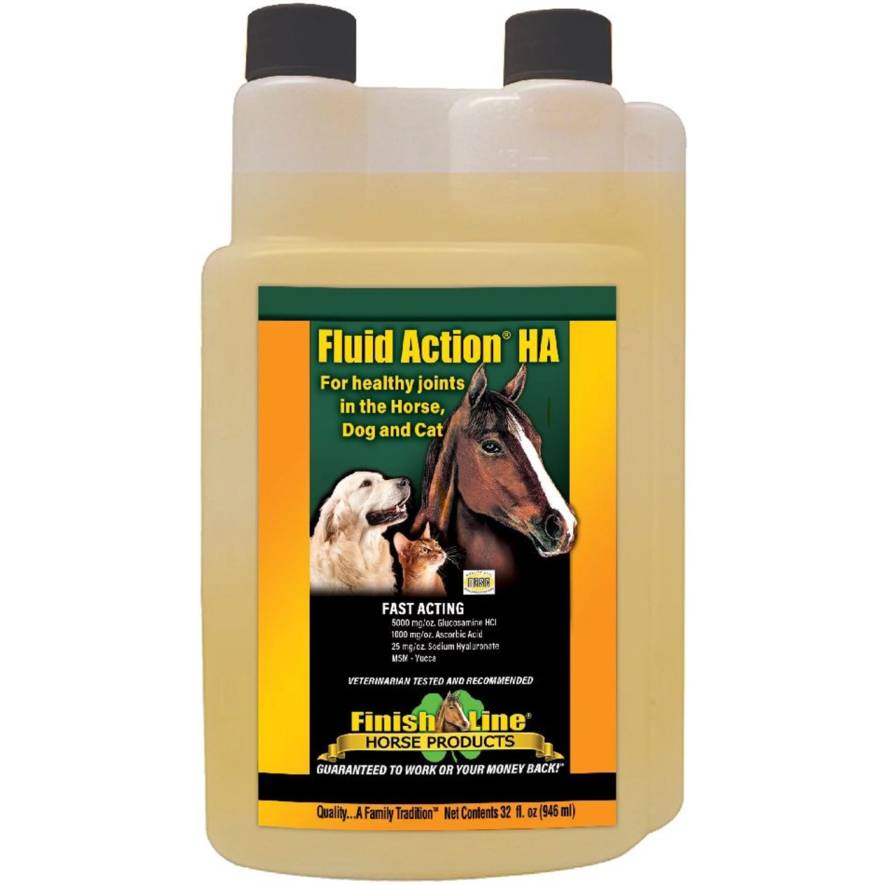 Finish Line Fluid Action HA Liquid Horse Supplement 1 Finish Line Fluid Action HA Liquid Horse Supplement