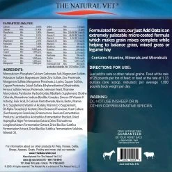 Natural Horse Vet Just Add Oats Vitamin Mineral & Microbial Supplement 4 Natural Horse Vet Just Add Oats Vitamin Mineral & Microbial Supplement -Horse Supplies Shop 575342 PT1. AC SS1800 V1658197229