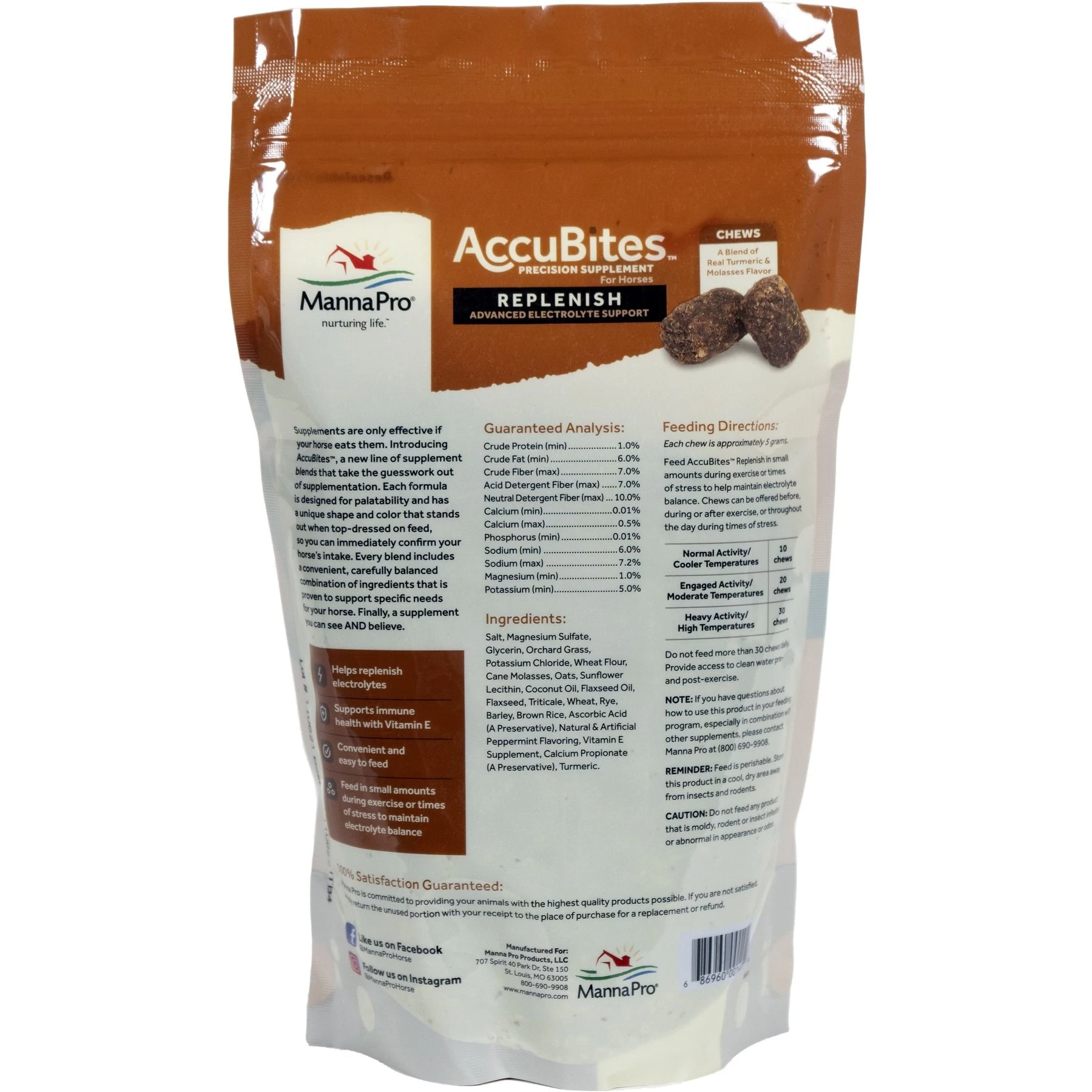 Manna Pro MP Accubites Replenish Equine Horse Supplement, 1.6-lb Bag 7 Manna Pro MP Accubites Replenish Equine Horse Supplement, 1.6-lb Bag - Image 7